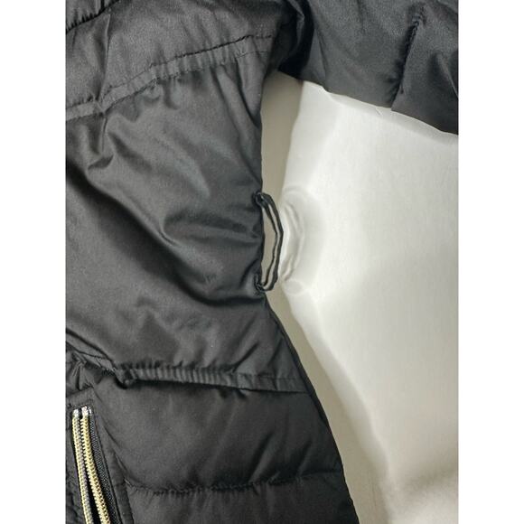 Kensie Outerwear Black Long Puffer Coat W/ Oversized Hood SZ XL *No Belt* - Picture 16 of 16